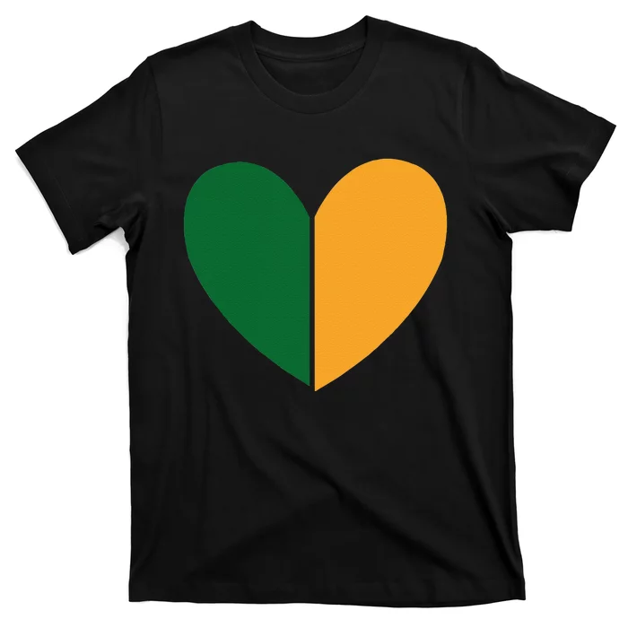 Saint Patrick's Day Irish Heart Flag Lucky Charmss Paddy's Day Cute T-Shirt