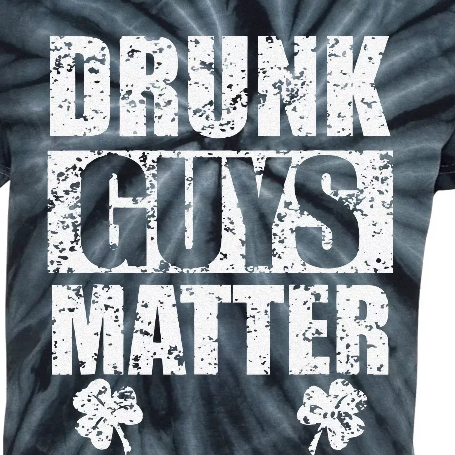 Saint Patrick's Day Drunk Guys Matter Irish Beer Kids Tie-Dye T-Shirt