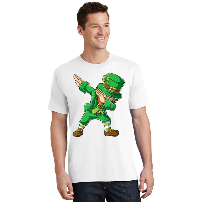 St Patricks Day Dabbing Leprechaun Boy Girl Dab Dance T-Shirt