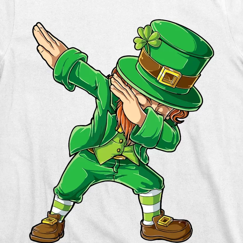 St Patricks Day Dabbing Leprechaun Boy Girl Dab Dance T-Shirt