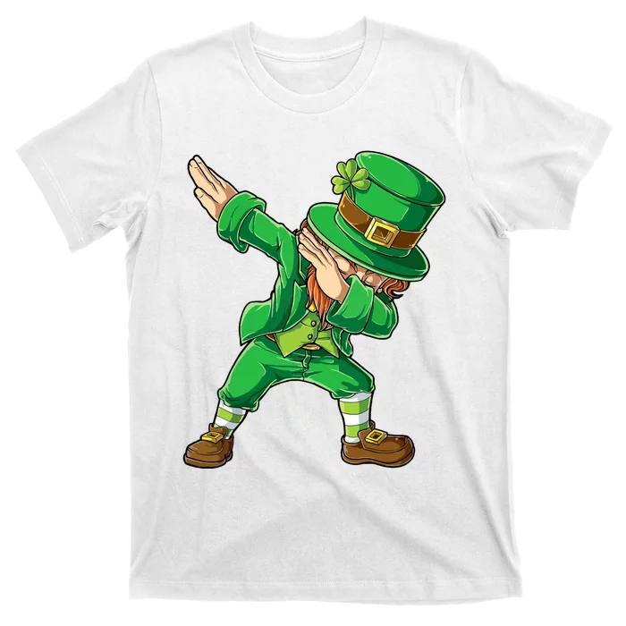 St Patricks Day Dabbing Leprechaun Boy Girl Dab Dance T-Shirt