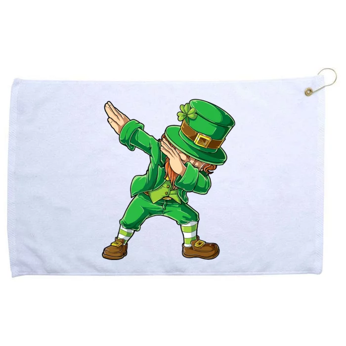 St Patricks Day Dabbing Leprechaun Boy Girl Dab Dance Grommeted Golf Towel