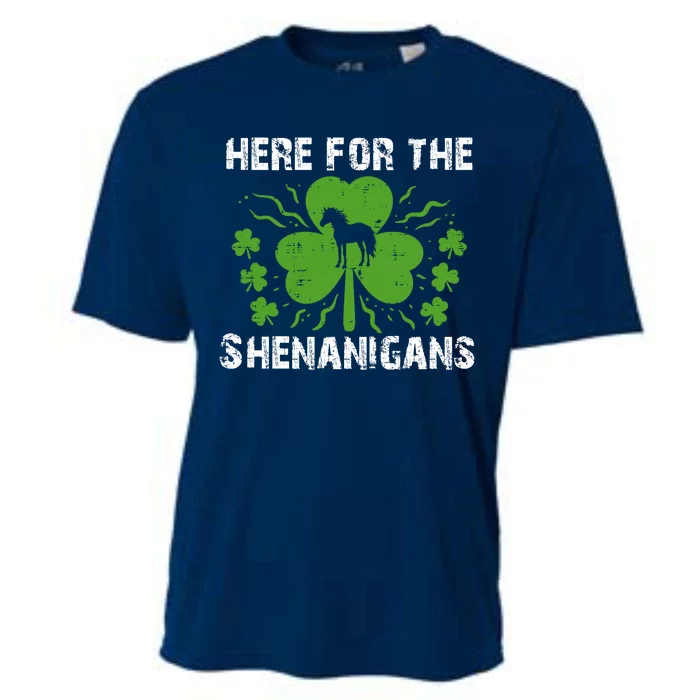 St Patricks Day Horse Shenanigans Gift Cooling Performance Crew T-Shirt