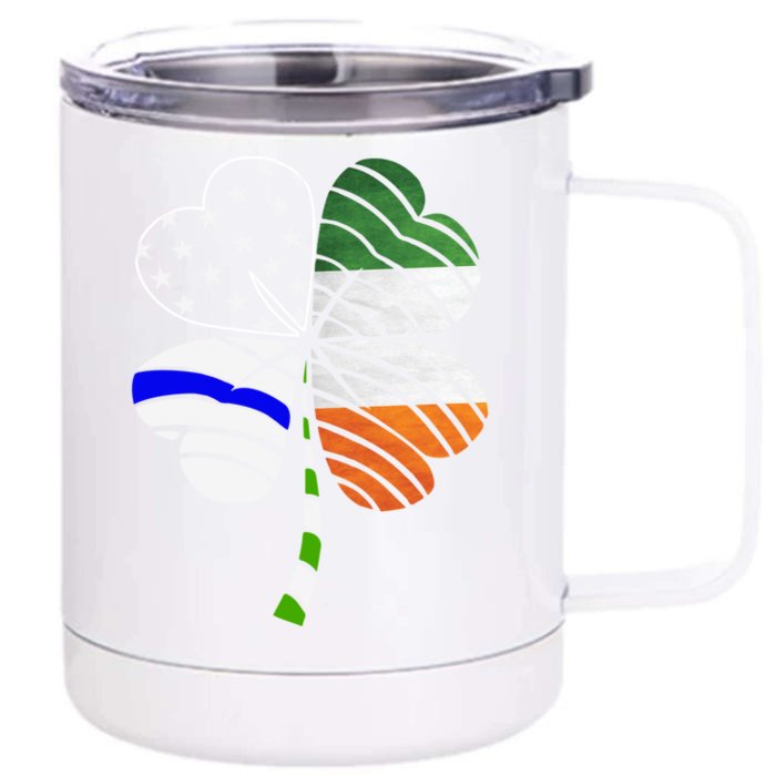 St Patrick's Day Pajamas Irish Police Garda St Paddy Present Gift Front & Back 12oz Stainless Steel Tumbler Cup