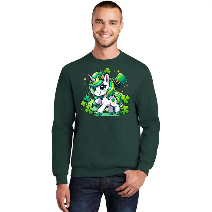 St Patrick Day Irish Unicorn Lepricorn Sweatshirt