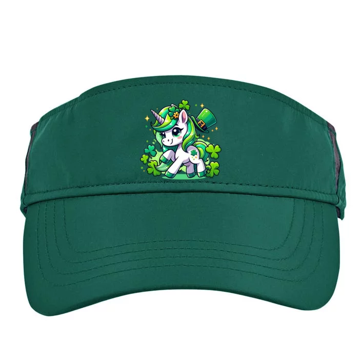 St Patrick Day Irish Unicorn Lepricorn Adult Drive Performance Visor