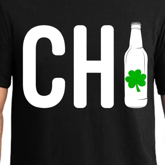 St Patricks Day Chi Irish Beer Drinker Chicago Gift Pajama Set