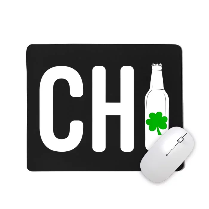 St Patricks Day Chi Irish Beer Drinker Chicago Gift Mousepad