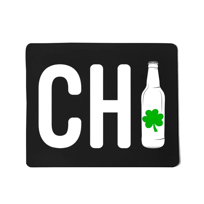 St Patricks Day Chi Irish Beer Drinker Chicago Gift Mousepad