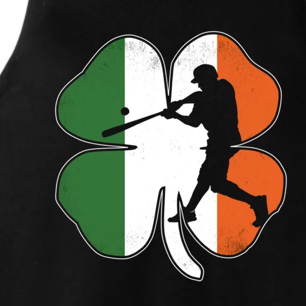 St Patrick's Day Shamrock Baseball Player Costume Gift Ladies Tri-Blend Wicking Tank