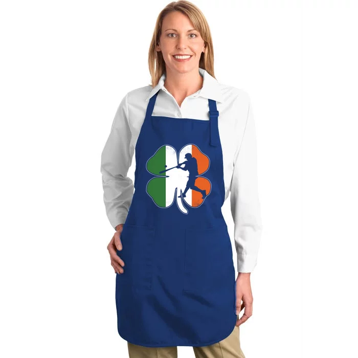 St Patrick's Day Shamrock Baseball Player Costume Gift Full-Length Apron With Pocket