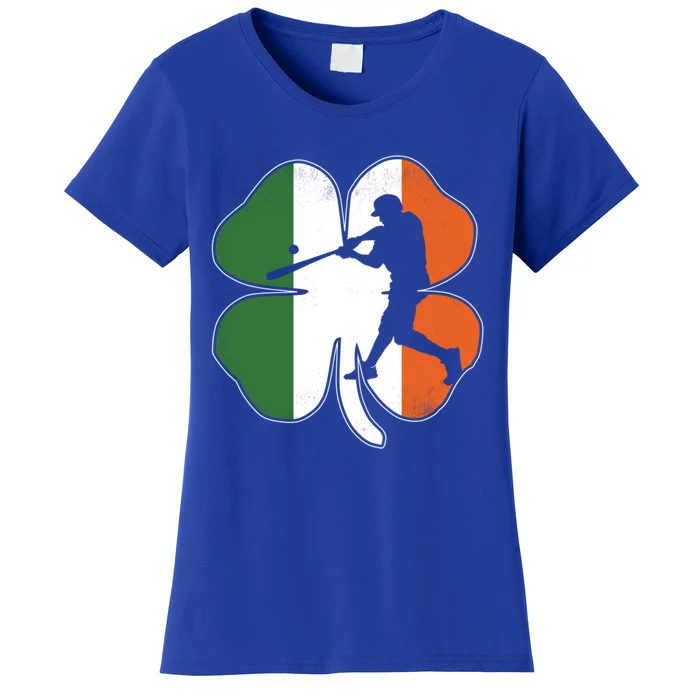 St Patrick's Day Shamrock Baseball Player Costume Gift Women's T-Shirt