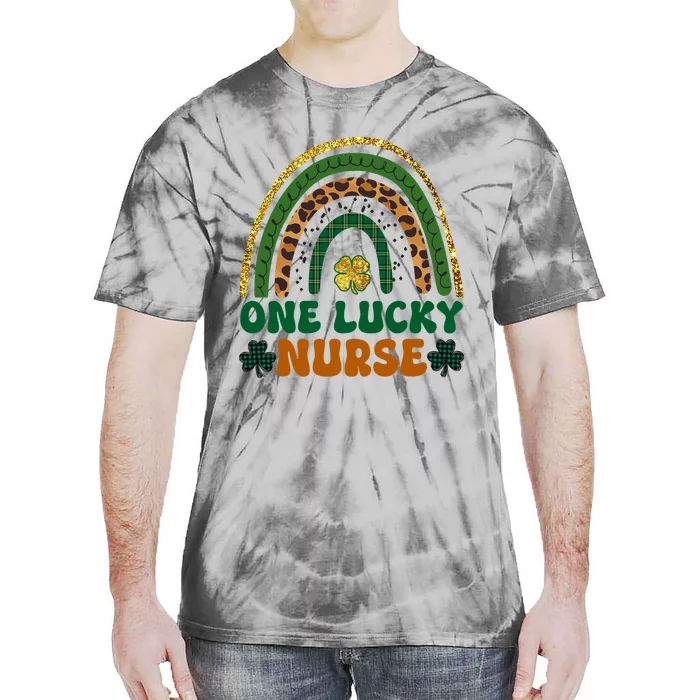 St Patricks Day One Lucky Nurse Women Nurses Tie-Dye T-Shirt