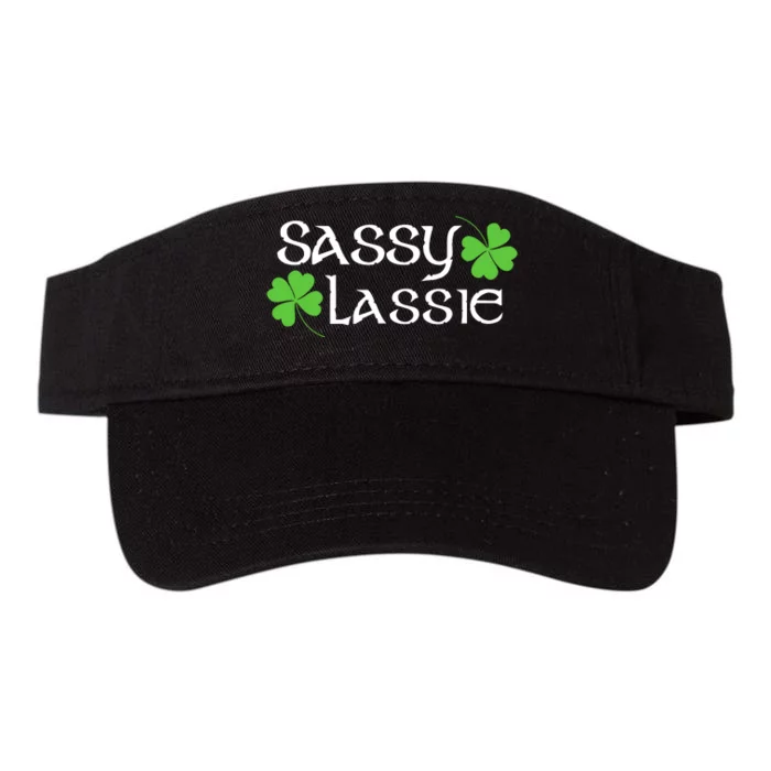 St Patricks Day Sassy Lassie Funny Teen Girl Women Valucap Bio-Washed Visor