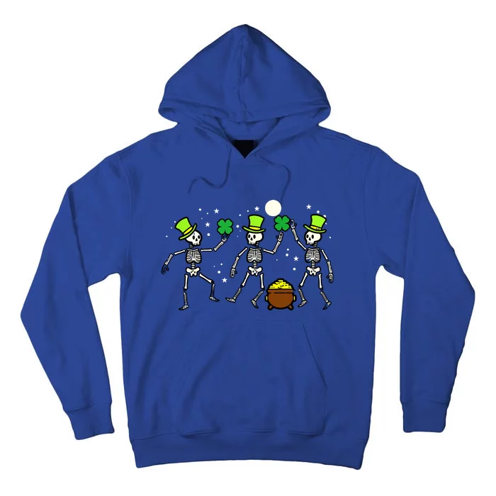 St Patricks Day Skeleton Dancing Saint Pattys Tall Hoodie