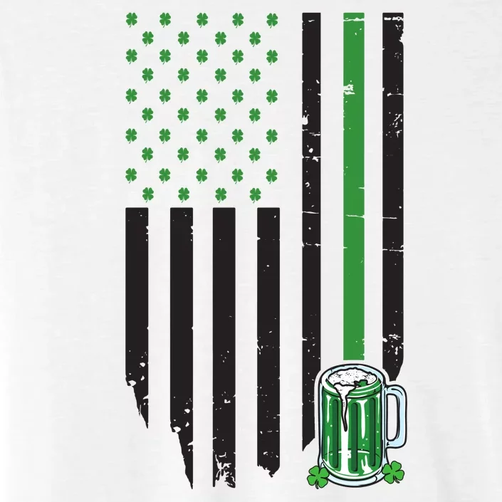 St Patrick's Day Beer American Flag ChromaSoft Performance T-Shirt