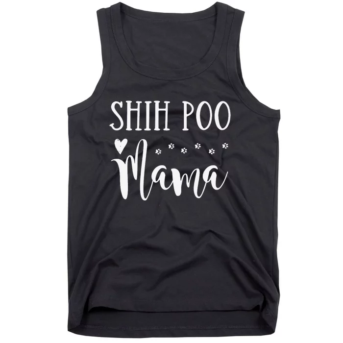 Shih Poo Dog Mom Cute Shihpoo Mama Tank Top