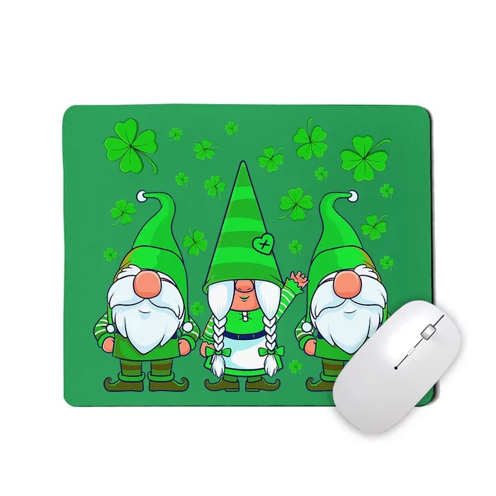 St Patricks Day Gnome Shamrock Gnomes Clover Mousepad