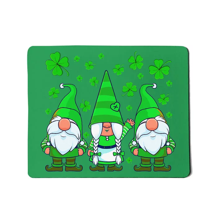 St Patricks Day Gnome Shamrock Gnomes Clover Mousepad