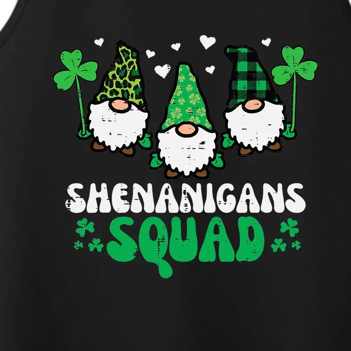 St Patricks Day Gnomes Shenanigans Squad Performance Tank