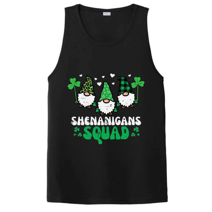 St Patricks Day Gnomes Shenanigans Squad Performance Tank