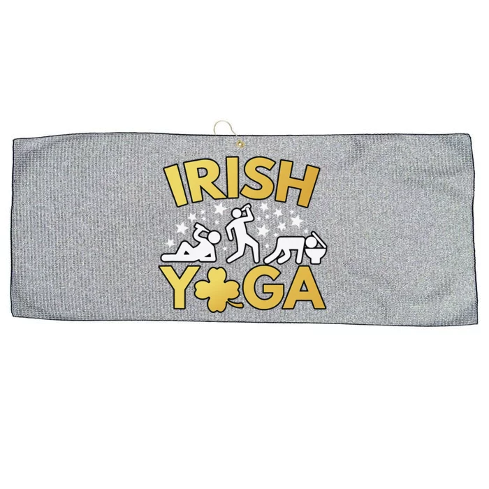 Saint Patrick's Day Irish Yoga Large Microfiber Waffle Golf Towel