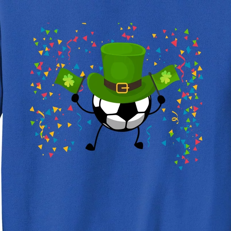 St Patrick's Day Soccer Leprechaun Sports Lovers Gift Tall Sweatshirt