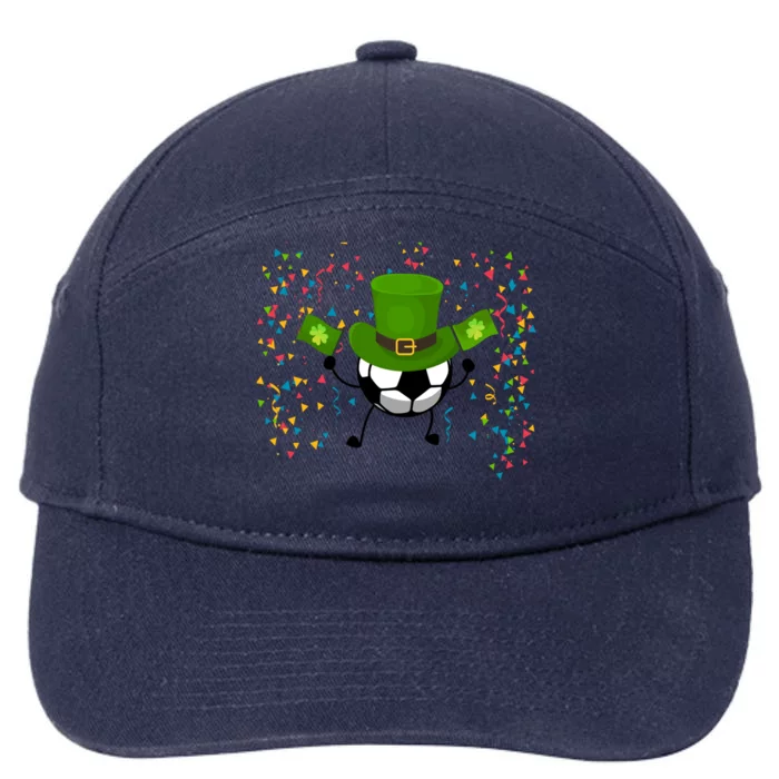 St Patrick's Day Soccer Leprechaun Sports Lovers Gift 7-Panel Snapback Hat