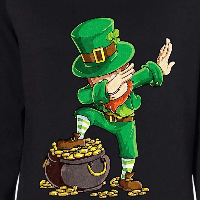 St Patricks Day Dabbing Leprechaun Men Dab Dance Womens California Wash Sweatshirt