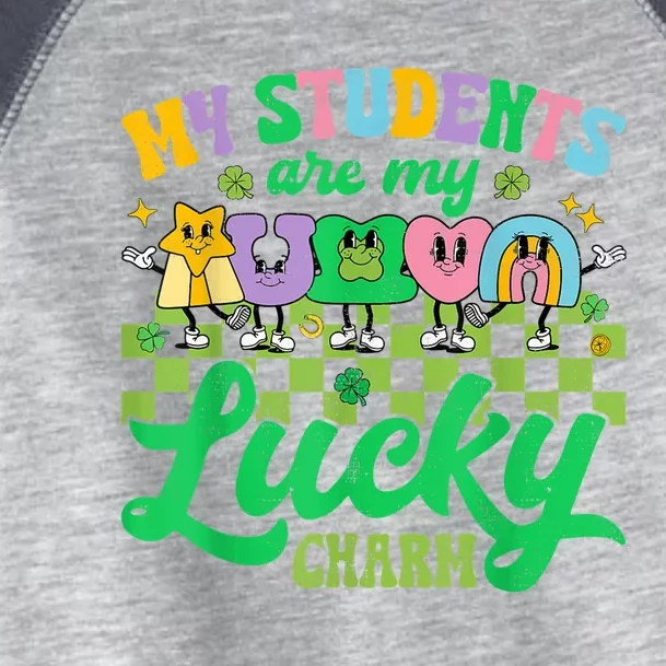 St Patricks Day Teacher Shirt My Students Are My Lucky Charm Toddler Fine Jersey T-Shirt