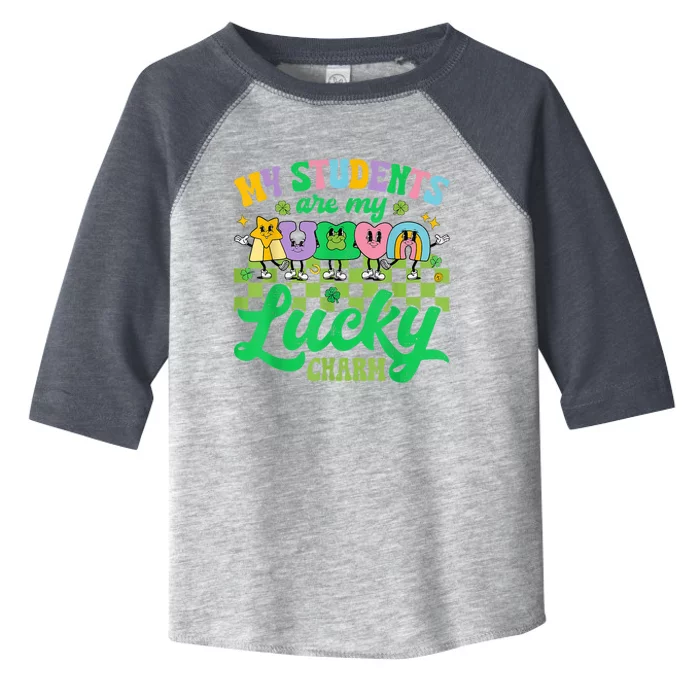 St Patricks Day Teacher Shirt My Students Are My Lucky Charm Toddler Fine Jersey T-Shirt