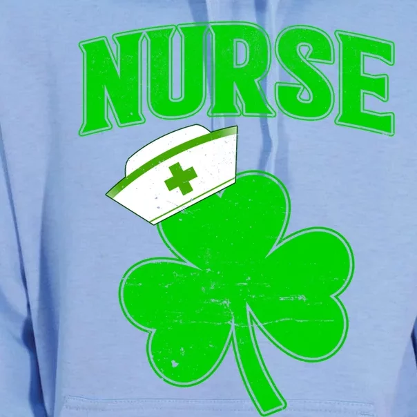 St Patricks Day Nurse Lover Shamrock Irish Nursing Clovers Funny Gift Unisex Surf Hoodie