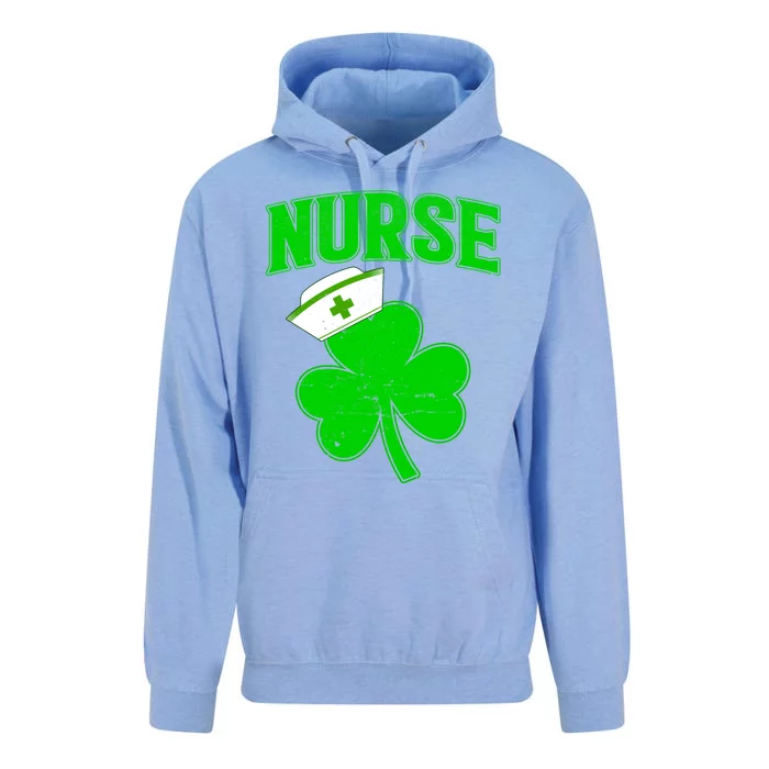 St Patricks Day Nurse Lover Shamrock Irish Nursing Clovers Funny Gift Unisex Surf Hoodie