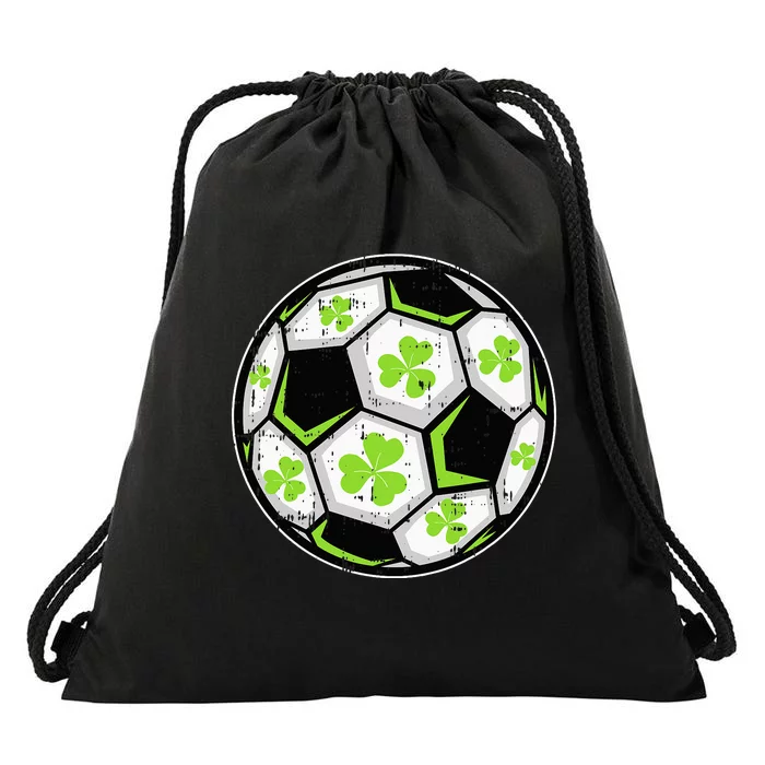 St Patricks Day Shamrock Baseball Saint Paddy's Drawstring Bag