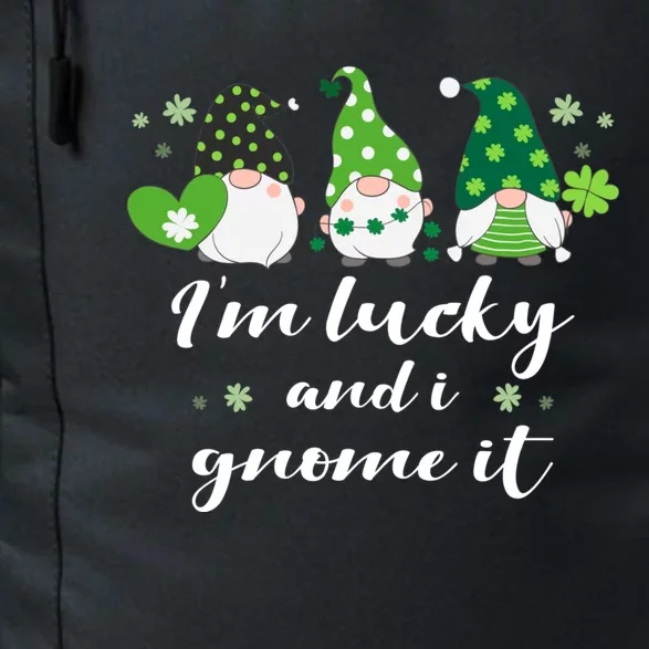 St Patricks Day Green Gnomes Funny Saying Irish Great Gift Daily Commute Backpack