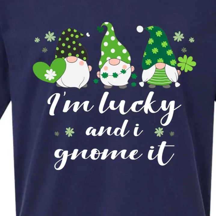 St Patricks Day Green Gnomes Funny Saying Irish Great Gift Sueded Cloud Jersey T-Shirt