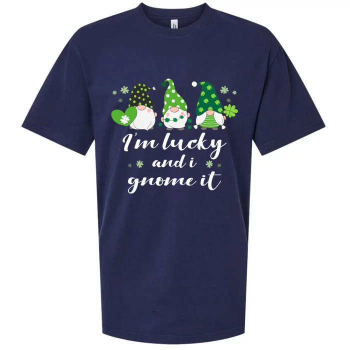 St Patricks Day Green Gnomes Funny Saying Irish Great Gift Sueded Cloud Jersey T-Shirt