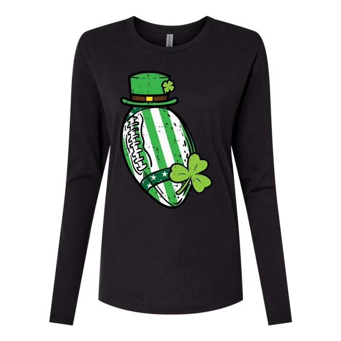 St Patricks Day American Football Saint Paddys Cool Gift Womens Cotton Relaxed Long Sleeve T-Shirt