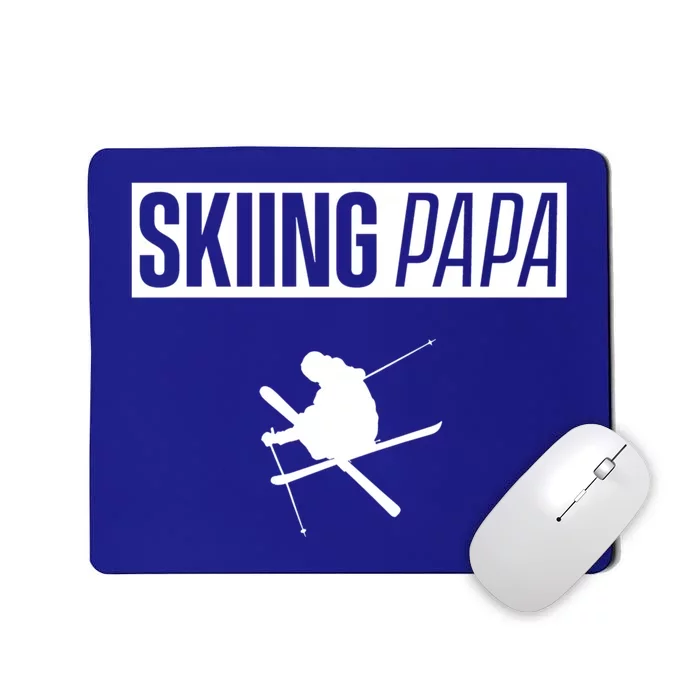 Skiing Papa Dad Skier Ski Father Gift Mousepad