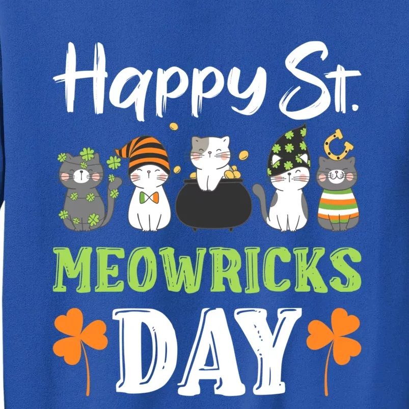 St Patricks Day Outfit Cute Cats Cool Gift Tall Sweatshirt