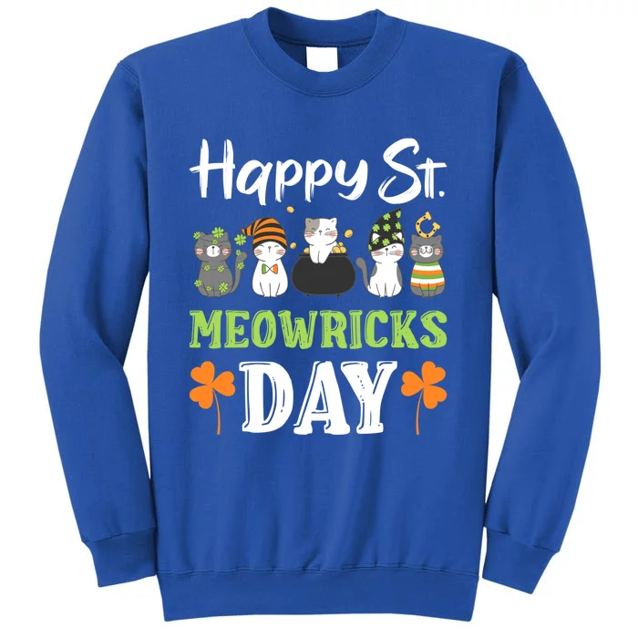 St Patricks Day Outfit Cute Cats Cool Gift Tall Sweatshirt