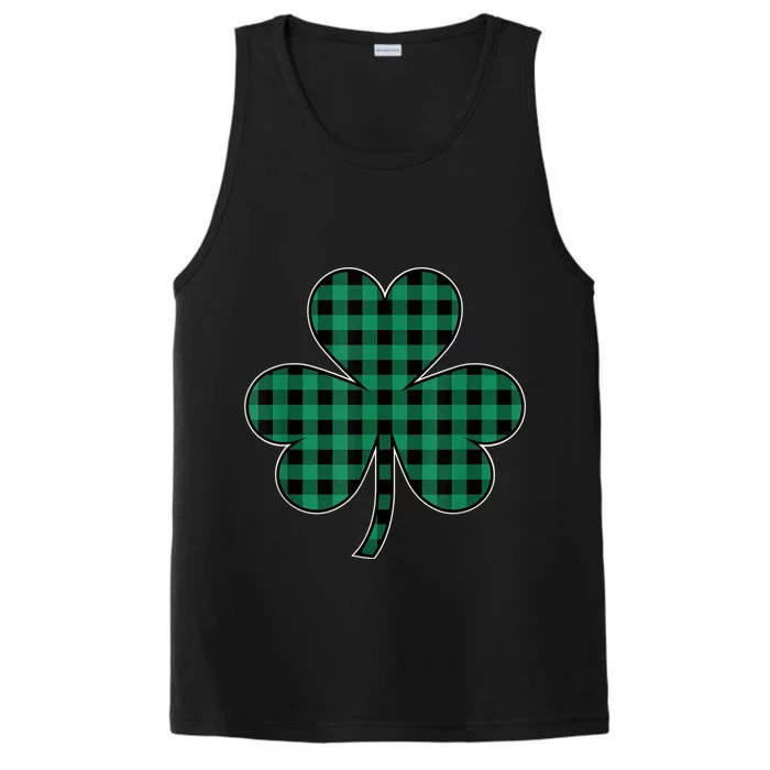 St Patricks Day Shirt Irish Wo  Plaid Graphic Shamrock Performance Tank