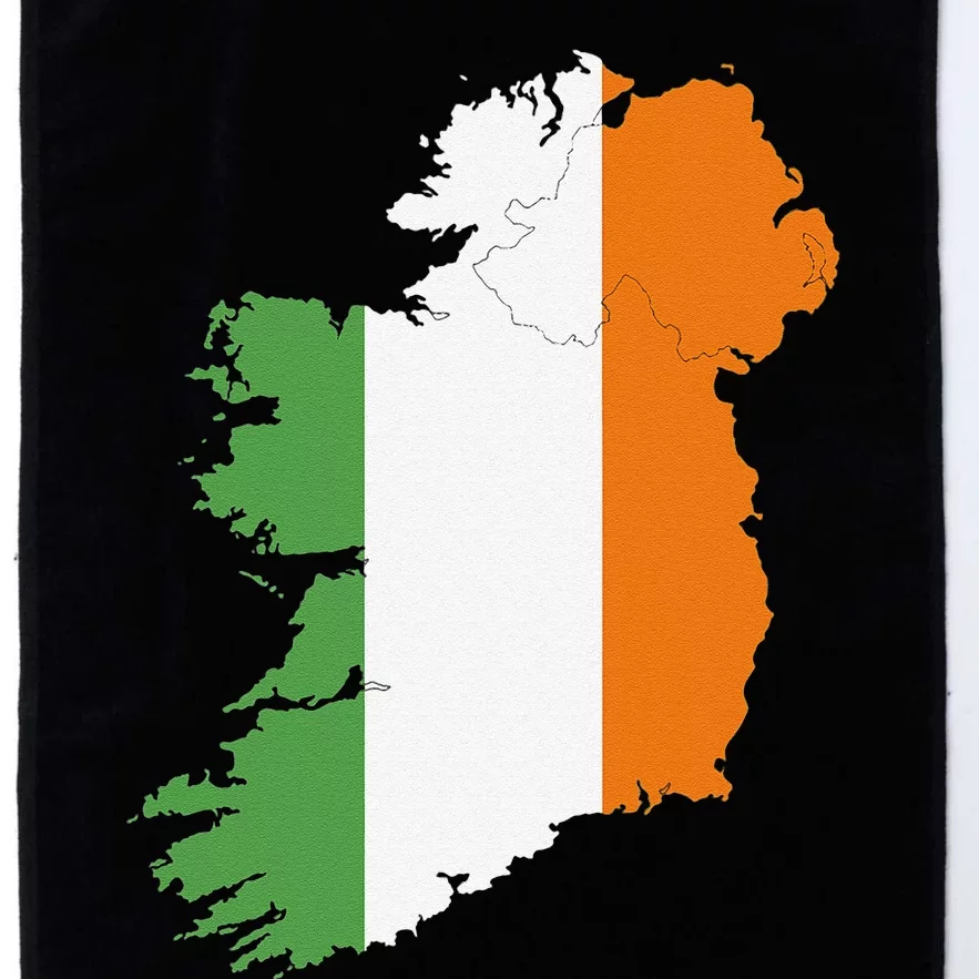 St. Patrick's Day Irish Map And Flag Of Ireland Platinum Collection Golf Towel