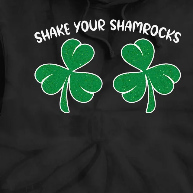 Saint Patrick's Day Funny Cute Graphic Quote Shamrocks Gift Tie Dye Hoodie