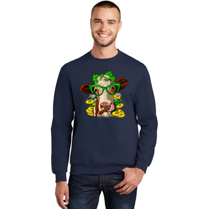 St. Patrick's Day Cow Tall Sweatshirt