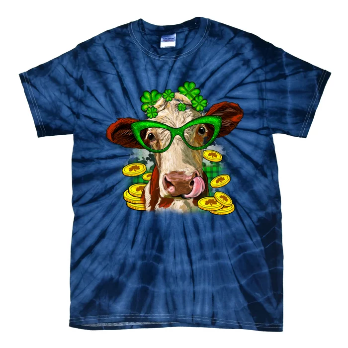 St. Patrick's Day Cow Tie-Dye T-Shirt