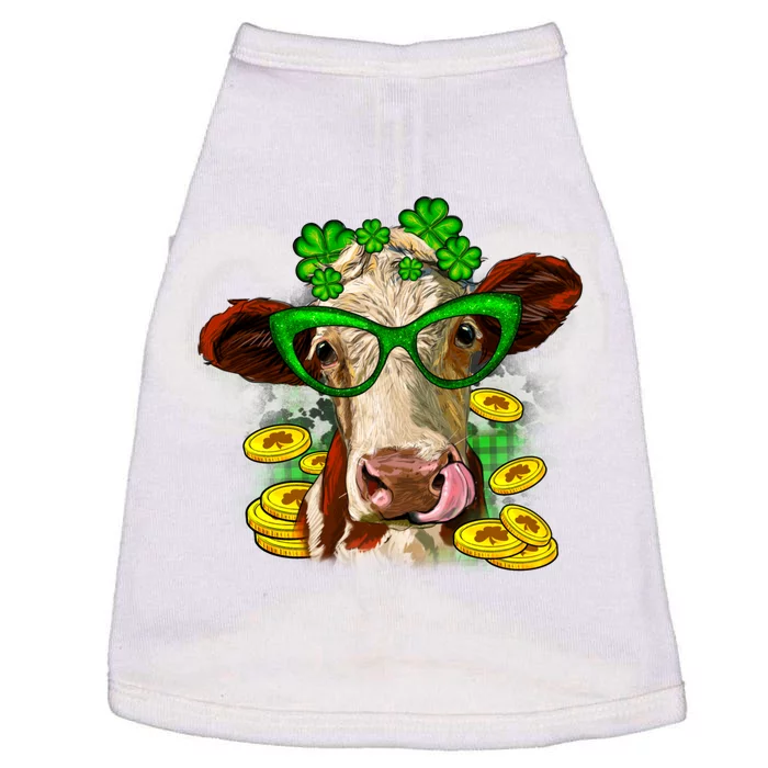 St. Patrick's Day Cow Doggie Tank