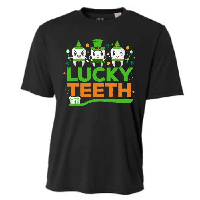 St Patrick Dentist Teeth Dental Rdh Saint Patricks Day Cool Gift Cooling Performance Crew T-Shirt