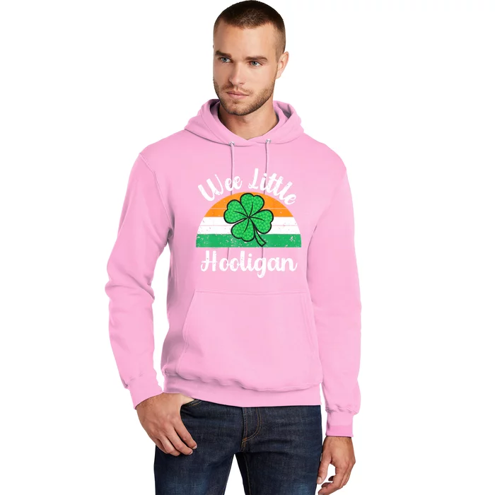 St Patricks Day Wee Little Hooligan Boy Funny Hoodie