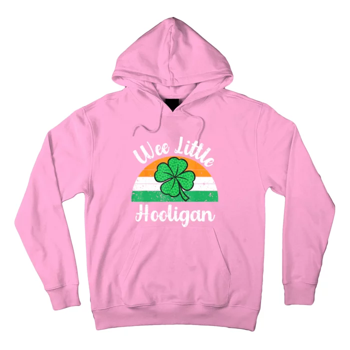 St Patricks Day Wee Little Hooligan Boy Funny Hoodie